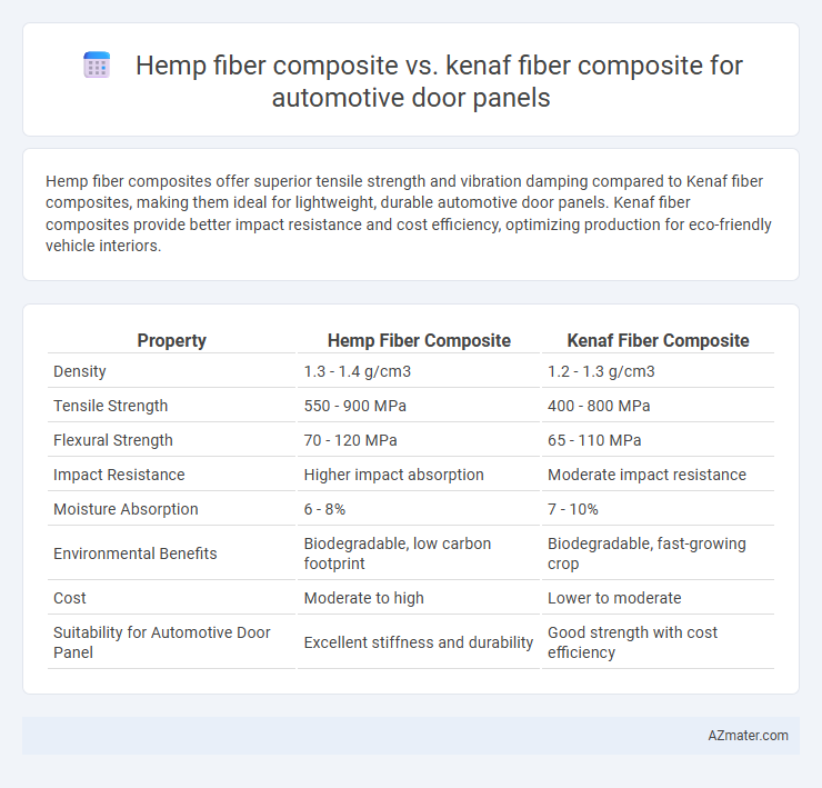 Hemp fiber composite vs. kenaf fiber composite for automotive door panels - What is The Difference?