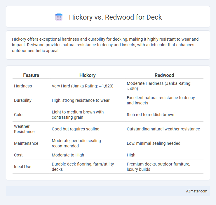 Hickory vs. Redwood for Deck - What is The Difference?