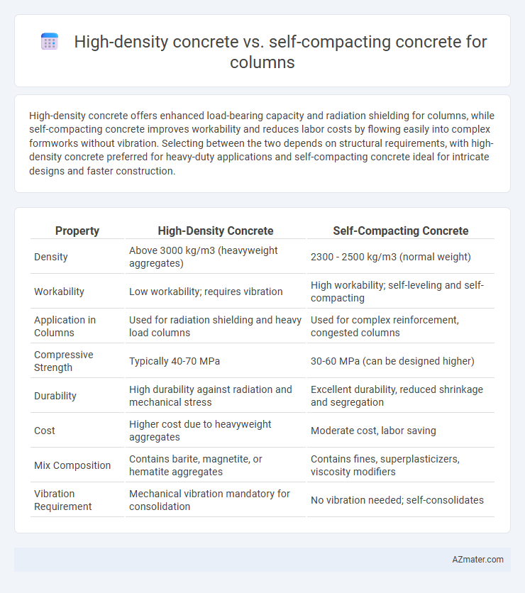 High-density concrete vs. self-compacting concrete for columns - What is The Difference?