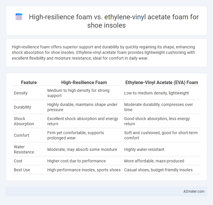 High-resilience foam vs. ethylene-vinyl acetate foam for shoe insoles - What is The Difference?