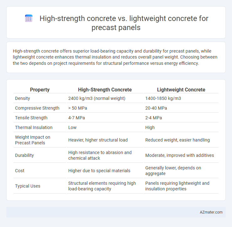 High-strength concrete vs. lightweight concrete for precast panels - What is The Difference?