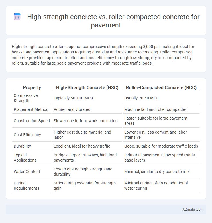 High-strength concrete vs. roller-compacted concrete for pavement - What is The Difference?