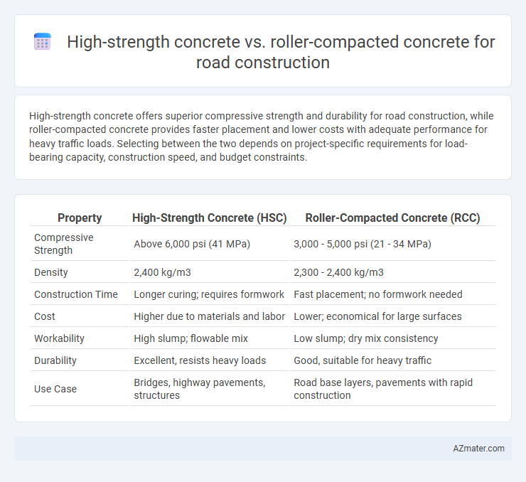High-strength concrete vs. roller-compacted concrete for road construction - What is The Difference?
