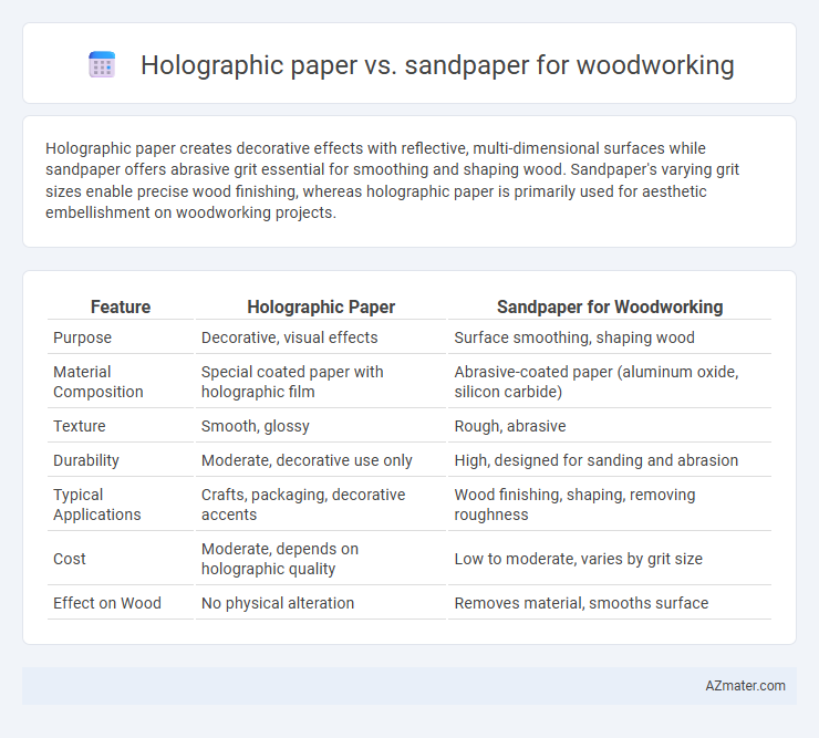 Holographic paper vs. sandpaper for woodworking - What is The Difference?