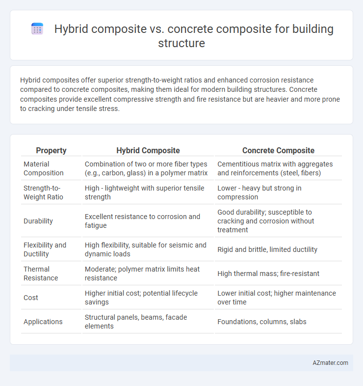 Hybrid composite vs. concrete composite for building structure - What is The Difference?