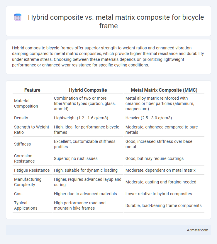 Hybrid composite vs. metal matrix composite for bicycle frame - What is The Difference?