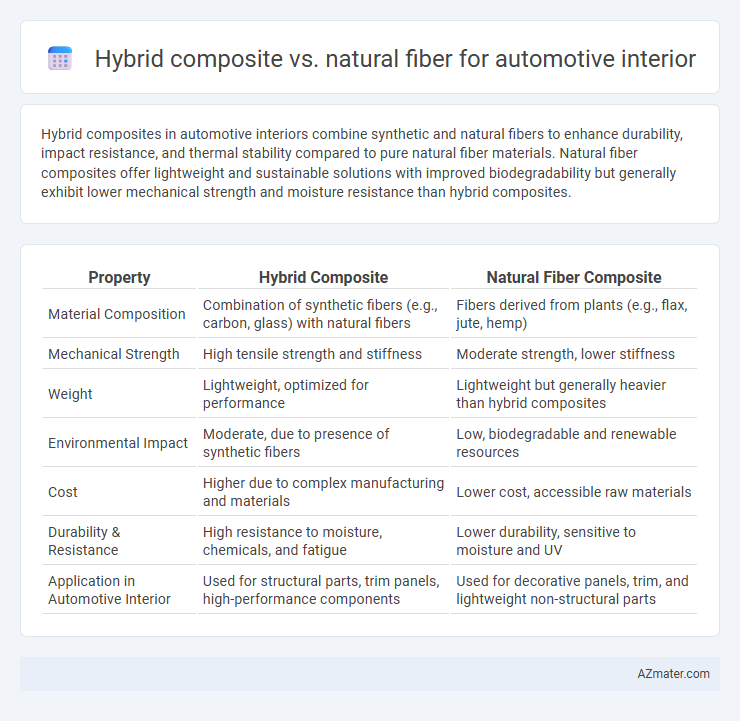 Hybrid composite vs. natural fiber for automotive interior - What is The Difference?