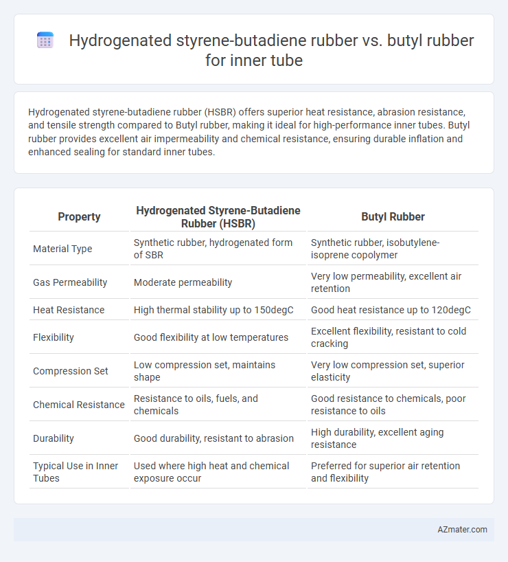 Hydrogenated styrene-butadiene rubber vs. butyl rubber for inner tube - What is The Difference?