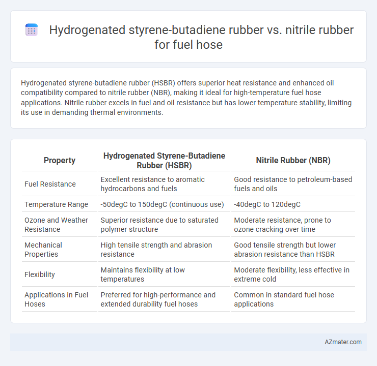 Hydrogenated styrene-butadiene rubber vs. nitrile rubber for fuel hose - What is The Difference?
