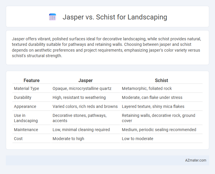 Jasper vs. Schist for Landscaping - What is The Difference?