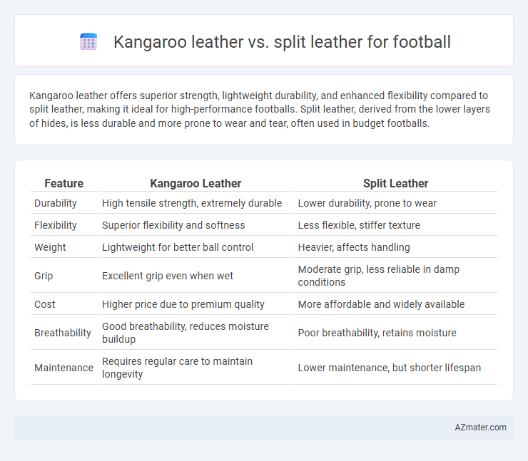 Kangaroo leather vs. split leather for football - What is The Difference?