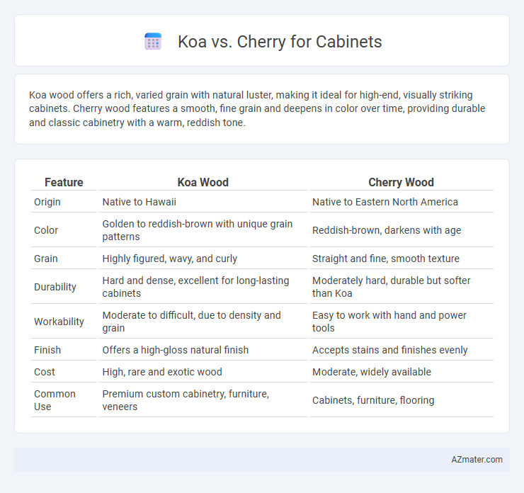 Koa vs. Cherry for Cabinets - What is The Difference?