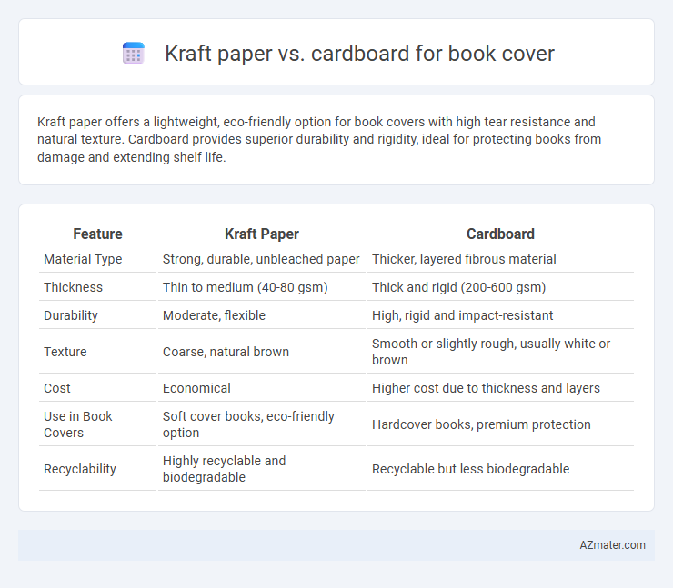 Kraft paper vs. cardboard for book cover - What is The Difference?
