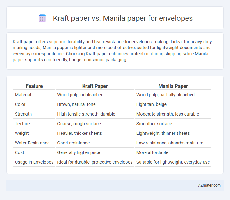 Kraft paper vs. Manila paper for envelopes - What is The Difference?