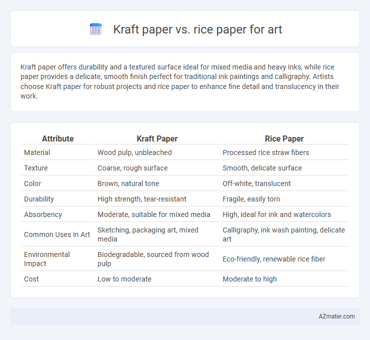 Kraft paper vs. rice paper for art - What is The Difference?