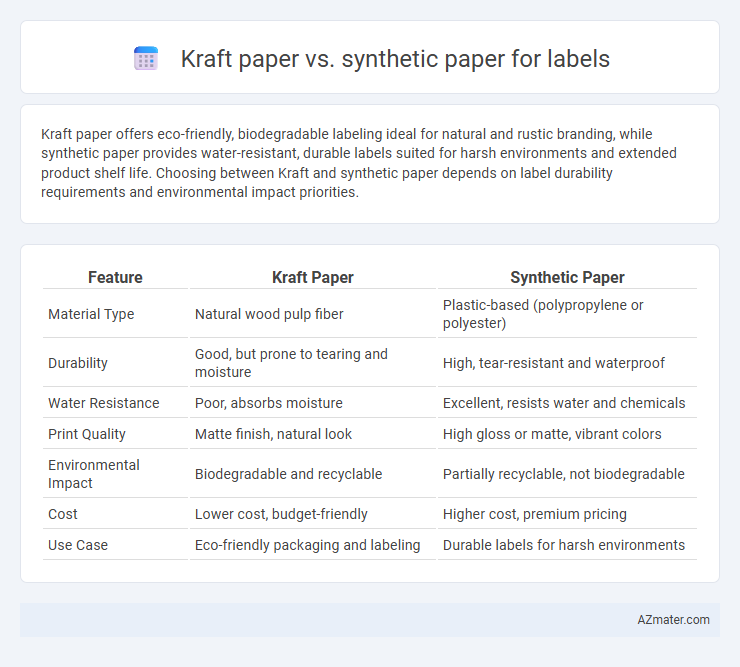 Kraft paper vs. synthetic paper for labels - What is The Difference?