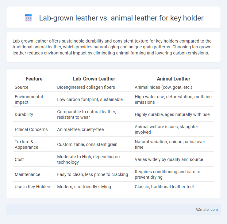 Lab-grown leather vs. animal leather for key holder - What is The Difference?