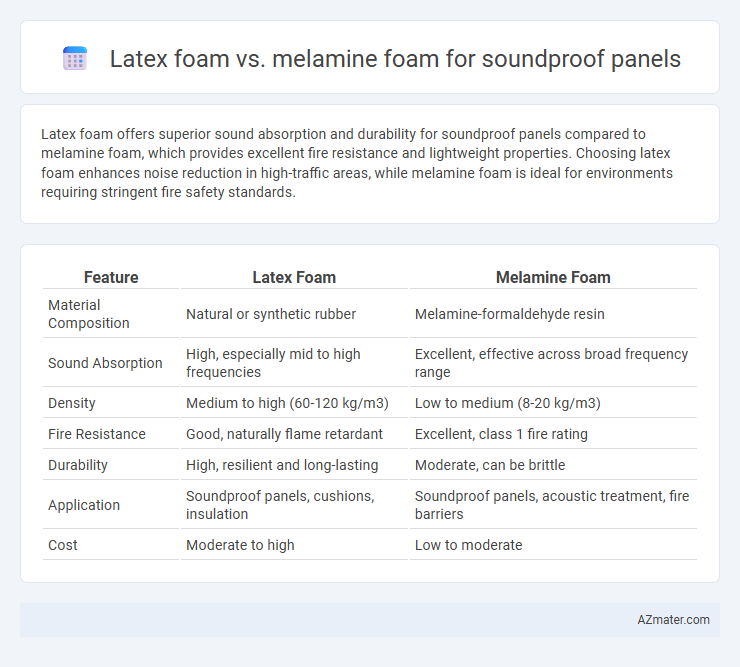 Latex foam vs. melamine foam for soundproof panels - What is The Difference?
