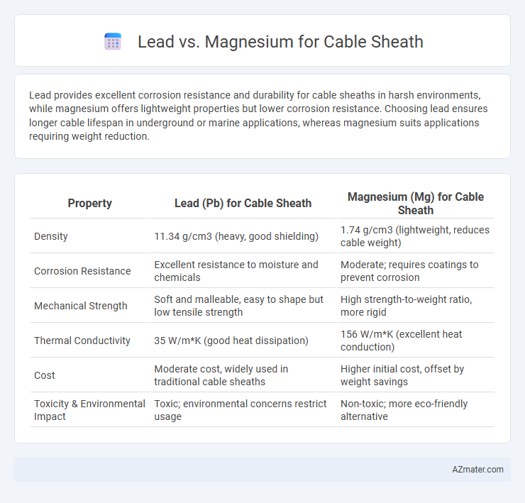 Lead vs. Magnesium for Cable Sheath - What is The Difference?