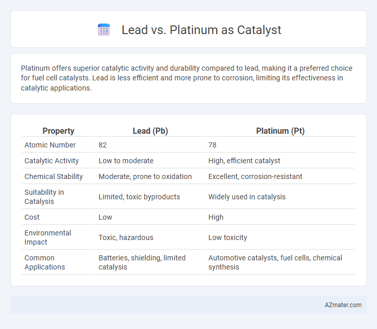 Lead vs. Platinum as Catalyst - What is The Difference?
