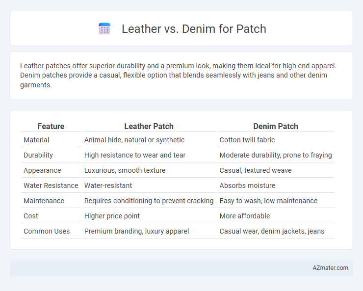 Leather vs. Denim for Patch - What is The Difference?