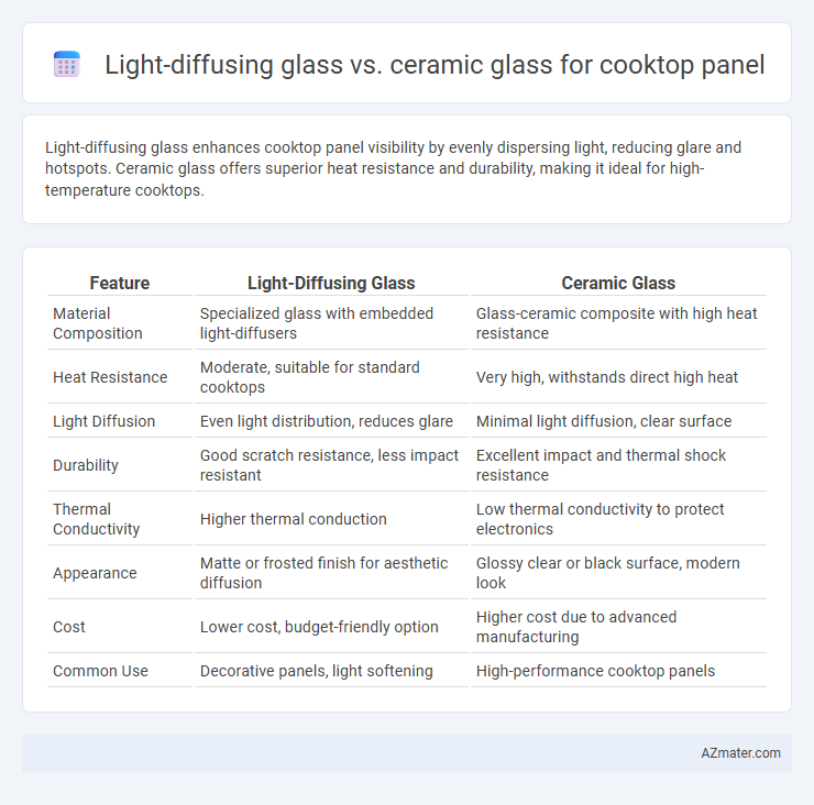 Light-diffusing glass vs. ceramic glass for cooktop panel - What is The Difference?