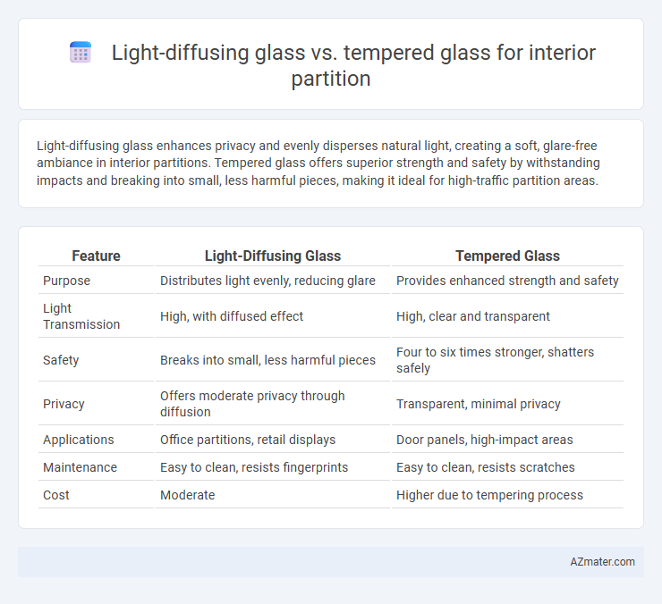 Light-diffusing glass vs. tempered glass for interior partition - What is The Difference?