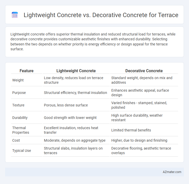 Lightweight Concrete vs. Decorative Concrete for Terrace - What is The Difference?