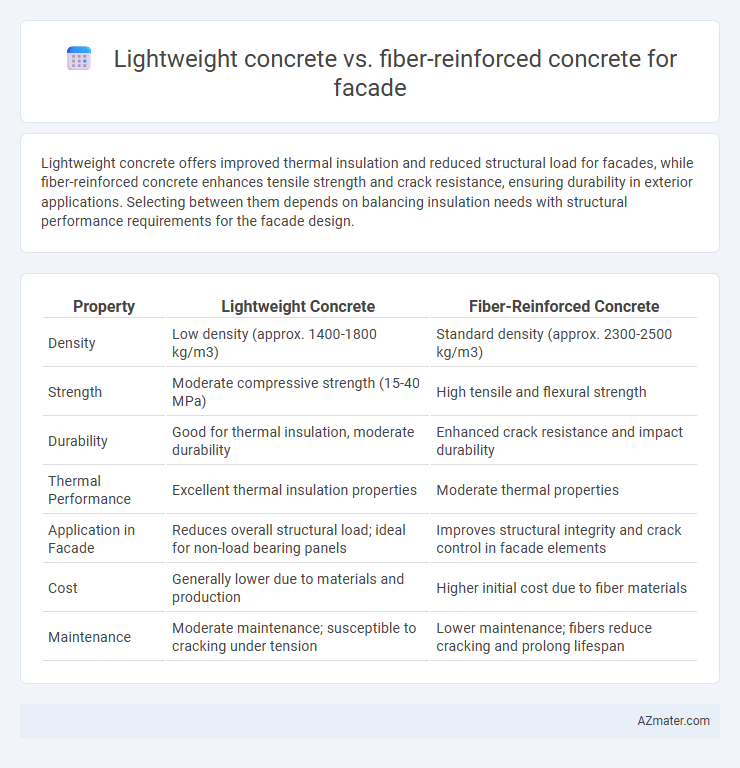 Lightweight concrete vs. fiber-reinforced concrete for facade - What is The Difference?