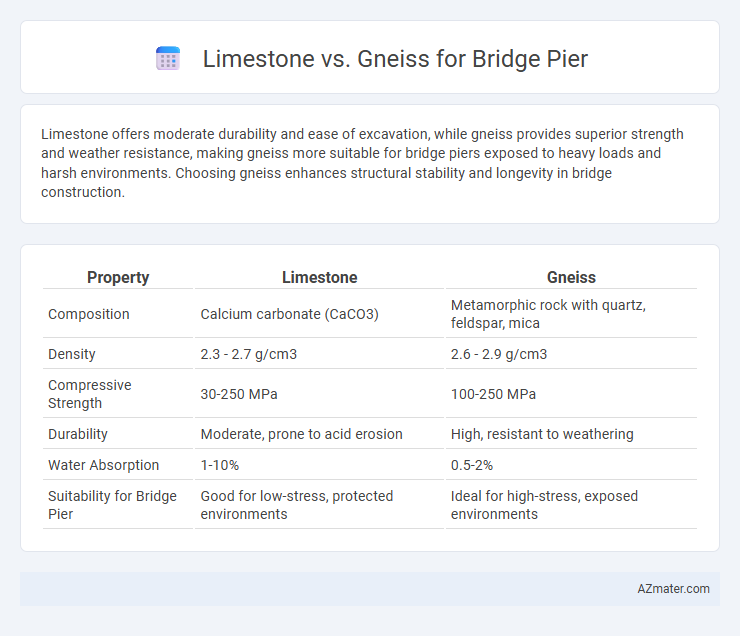 Limestone vs. Gneiss for Bridge Pier - What is The Difference?