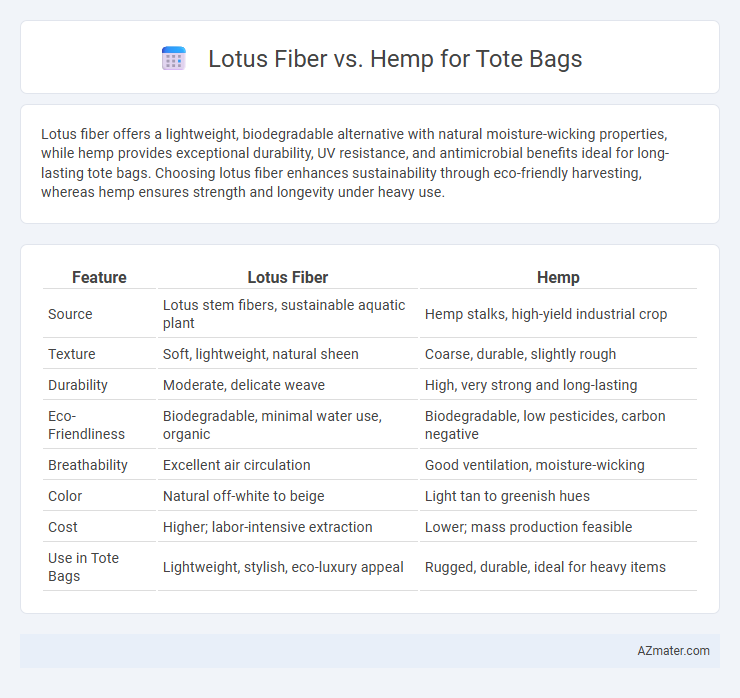 Lotus Fiber vs. Hemp for Tote Bags - What is The Difference?