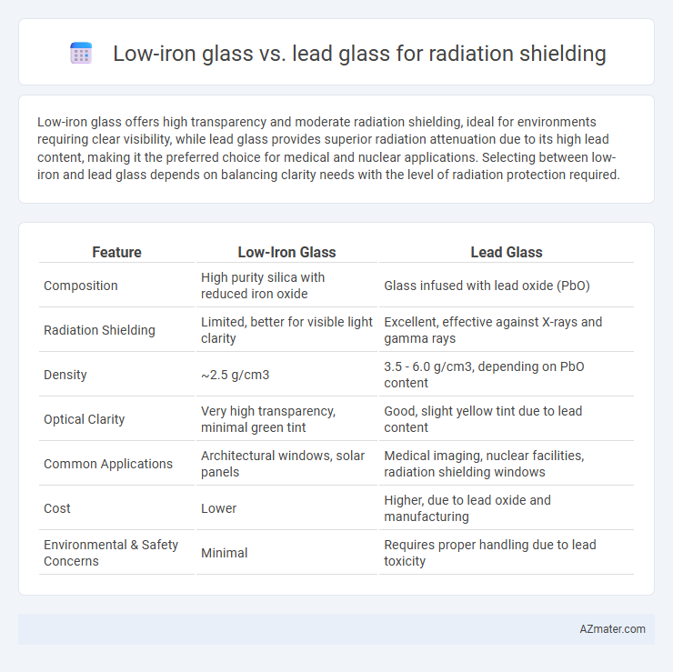 Low-iron glass vs. lead glass for radiation shielding - What is The Difference?