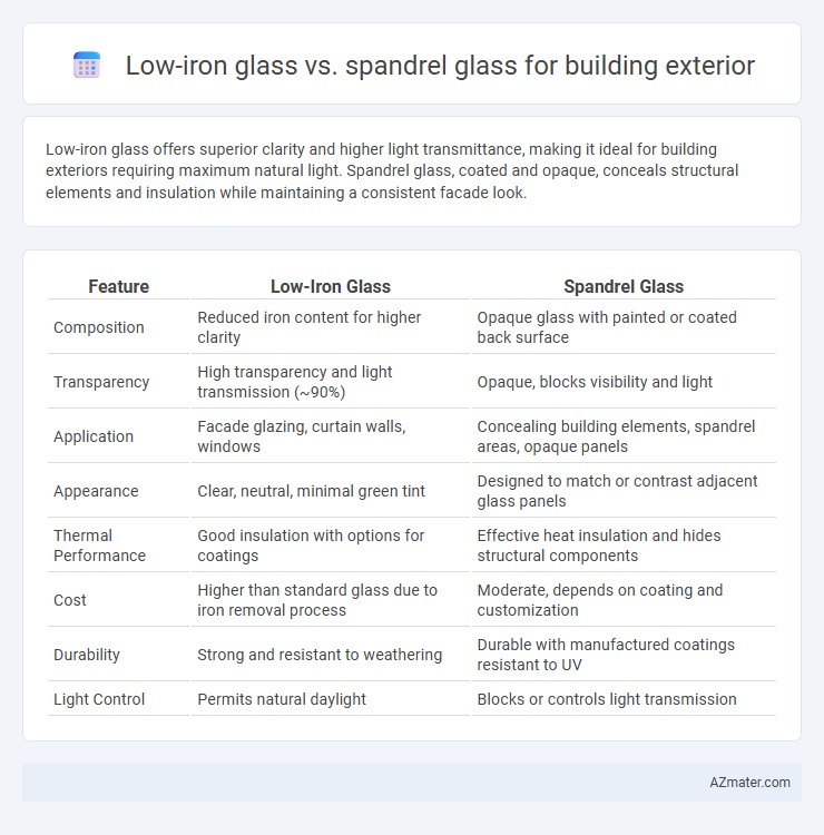Low-iron glass vs. spandrel glass for building exterior - What is The Difference?
