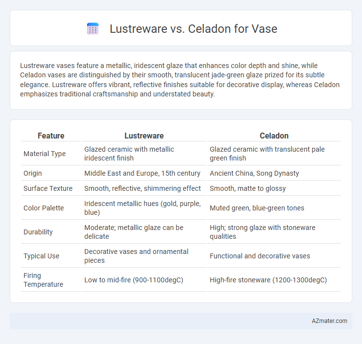 Lustreware vs. Celadon for Vase - What is The Difference?