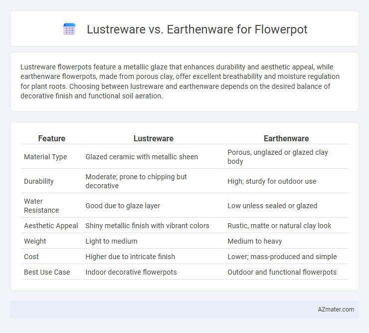 Lustreware vs. Earthenware for Flowerpot - What is The Difference?