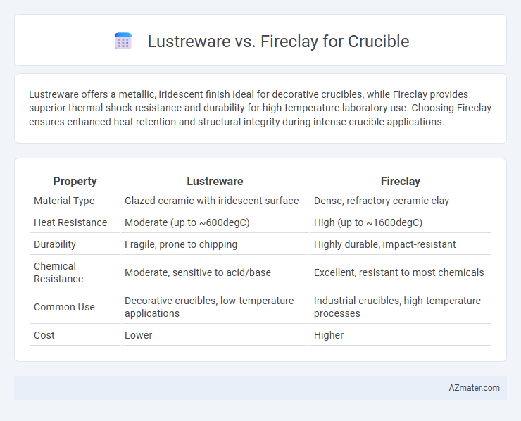 Lustreware vs. Fireclay for Crucible - What is The Difference?