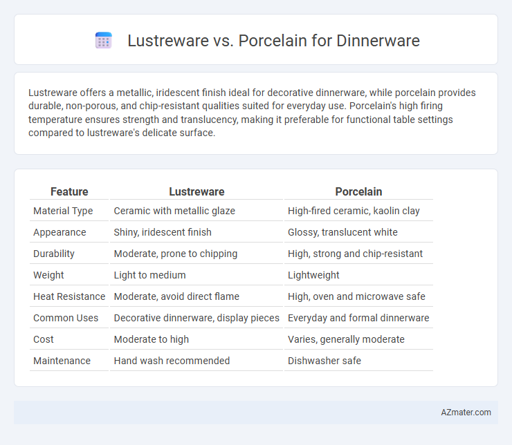 Lustreware vs. Porcelain for Dinnerware - What is The Difference?