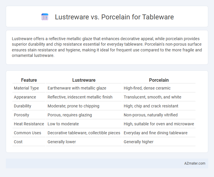 Lustreware vs. Porcelain for Tableware - What is The Difference?