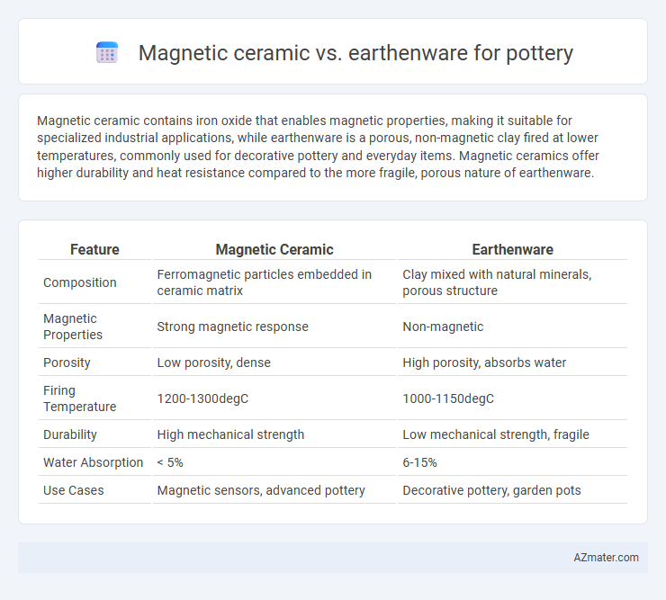 Magnetic ceramic vs. earthenware for pottery - What is The Difference?