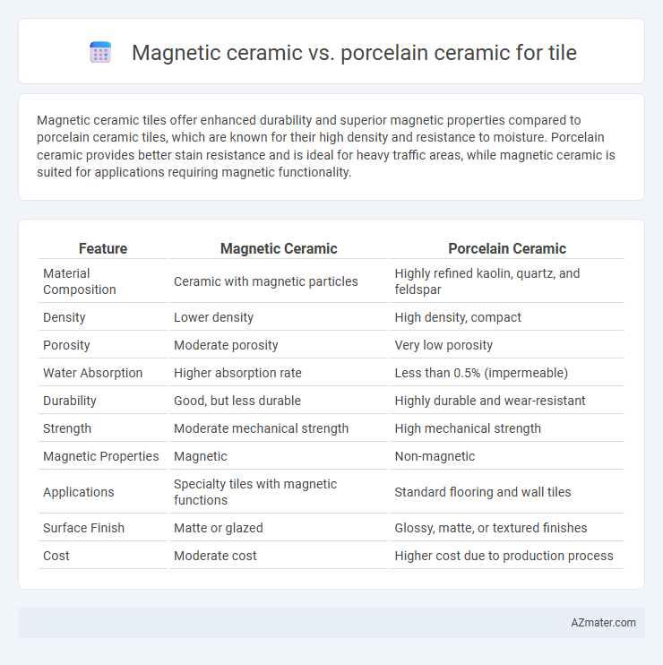 Magnetic ceramic vs. porcelain ceramic for tile - What is The Difference?
