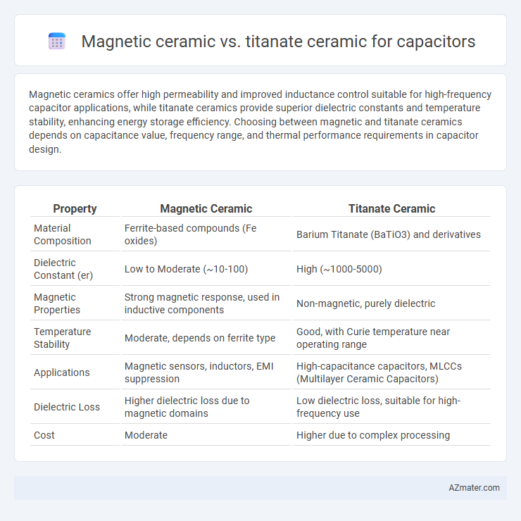 Magnetic ceramic vs. titanate ceramic for capacitors - What is The Difference?