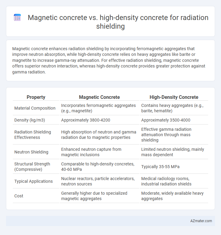 Magnetic concrete vs. high-density concrete for radiation shielding - What is The Difference?