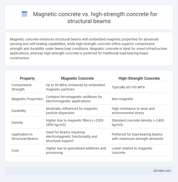 Magnetic concrete vs. high-strength concrete for structural beams - What is The Difference?