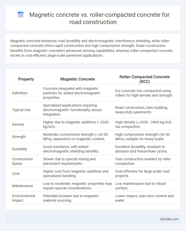 Magnetic concrete vs. roller-compacted concrete for road construction - What is The Difference?