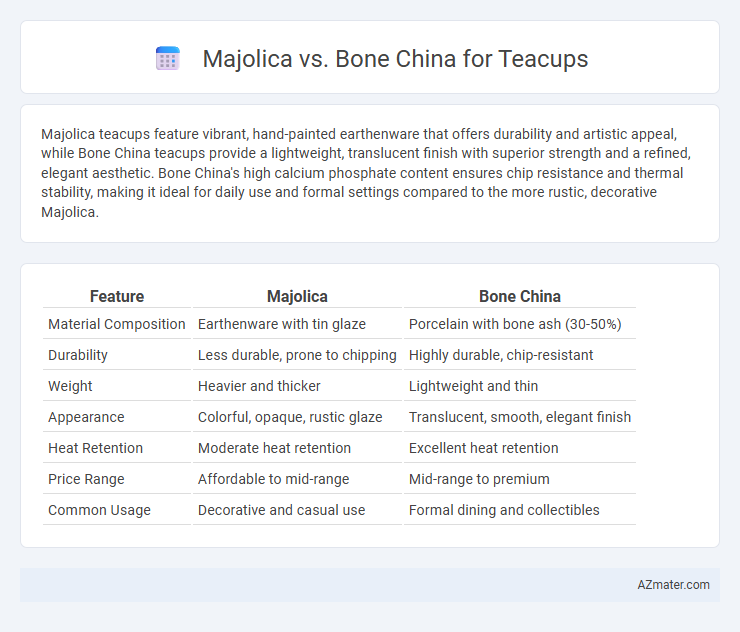 Majolica vs. Bone China for Teacups - What is The Difference?