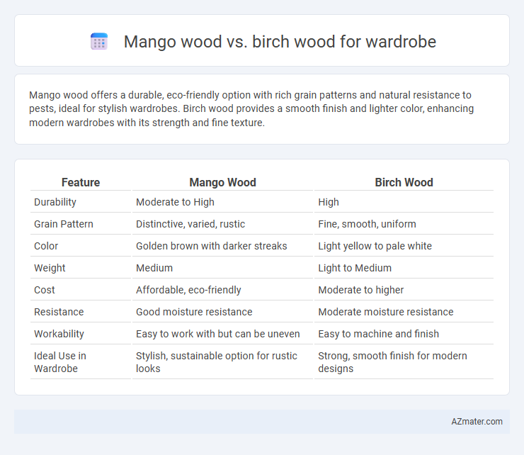 Mango wood vs. birch wood for wardrobe - What is The Difference?