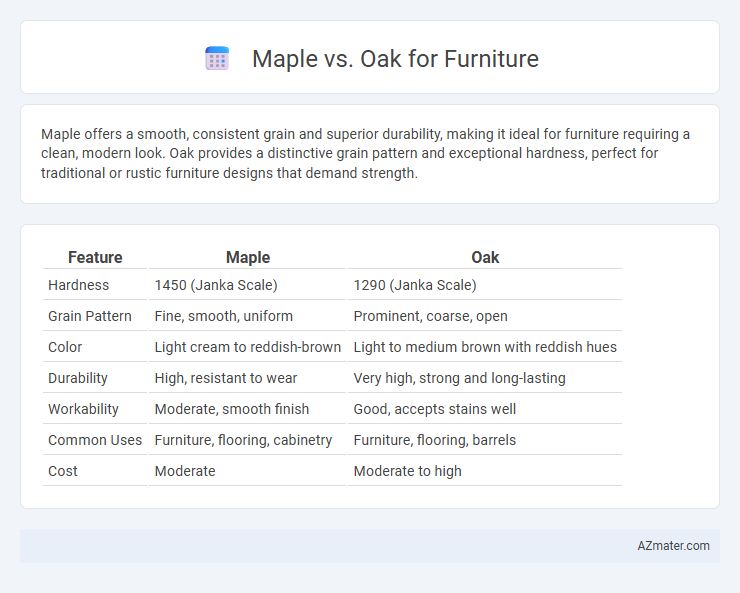 Maple vs. Oak for Furniture - What is The Difference?