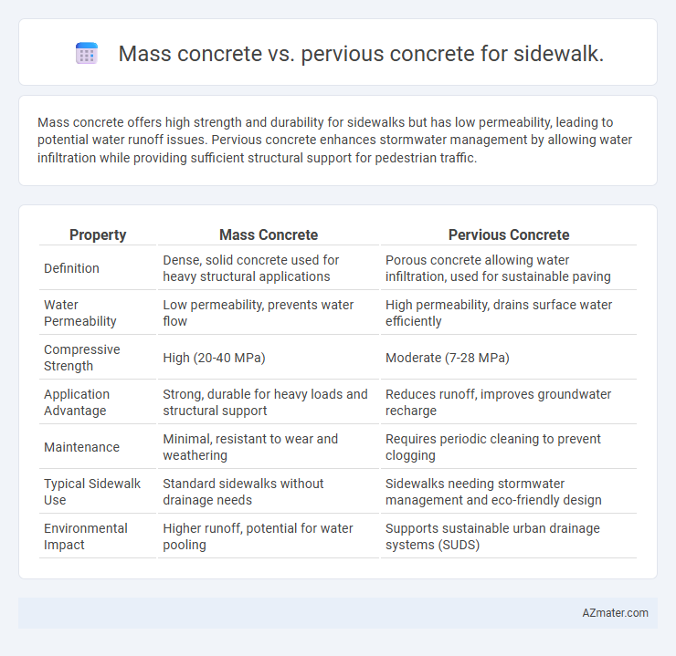 Mass concrete vs. pervious concrete for sidewalk. - What is The Difference?