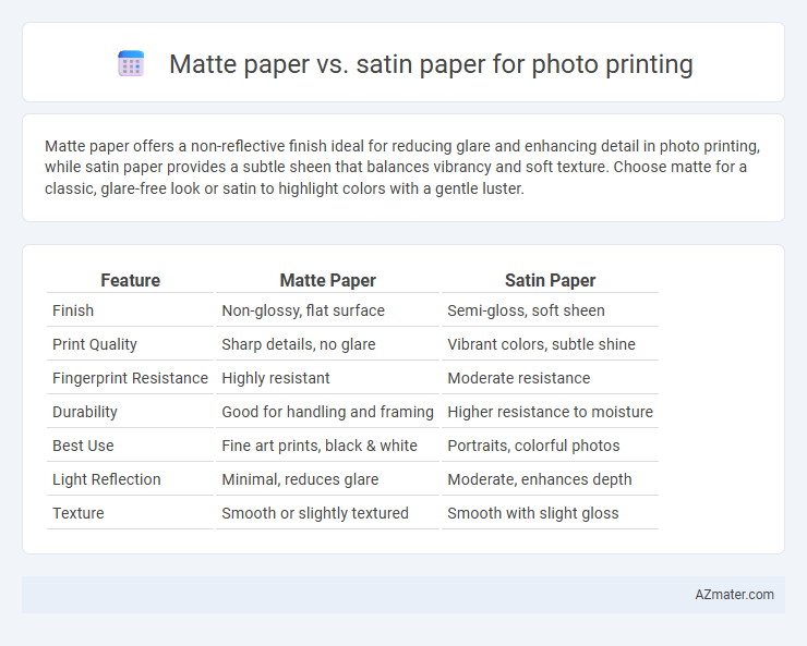 Matte paper vs. satin paper for photo printing - What is The Difference?