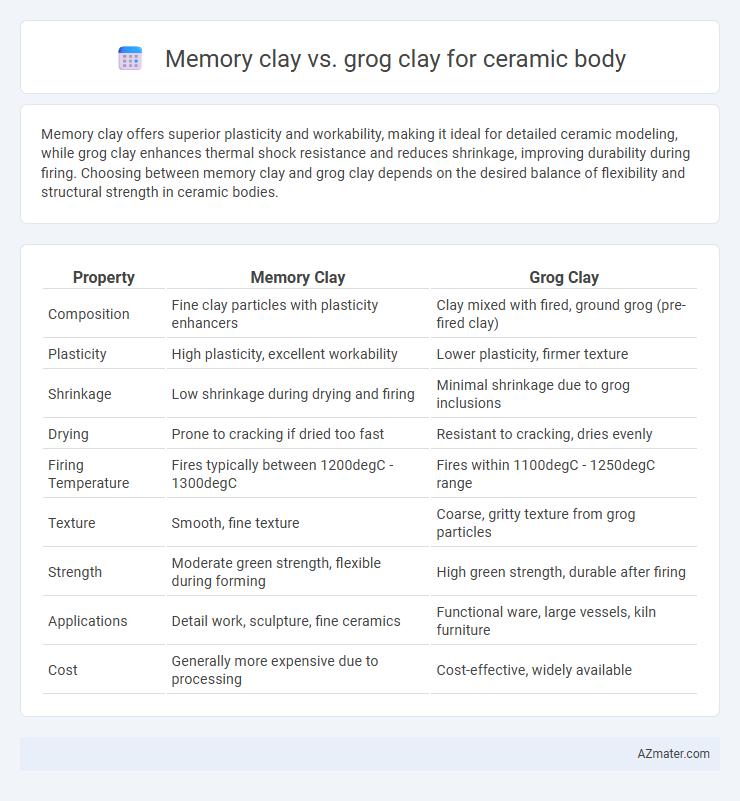 Memory clay vs. grog clay for ceramic body - What is The Difference?